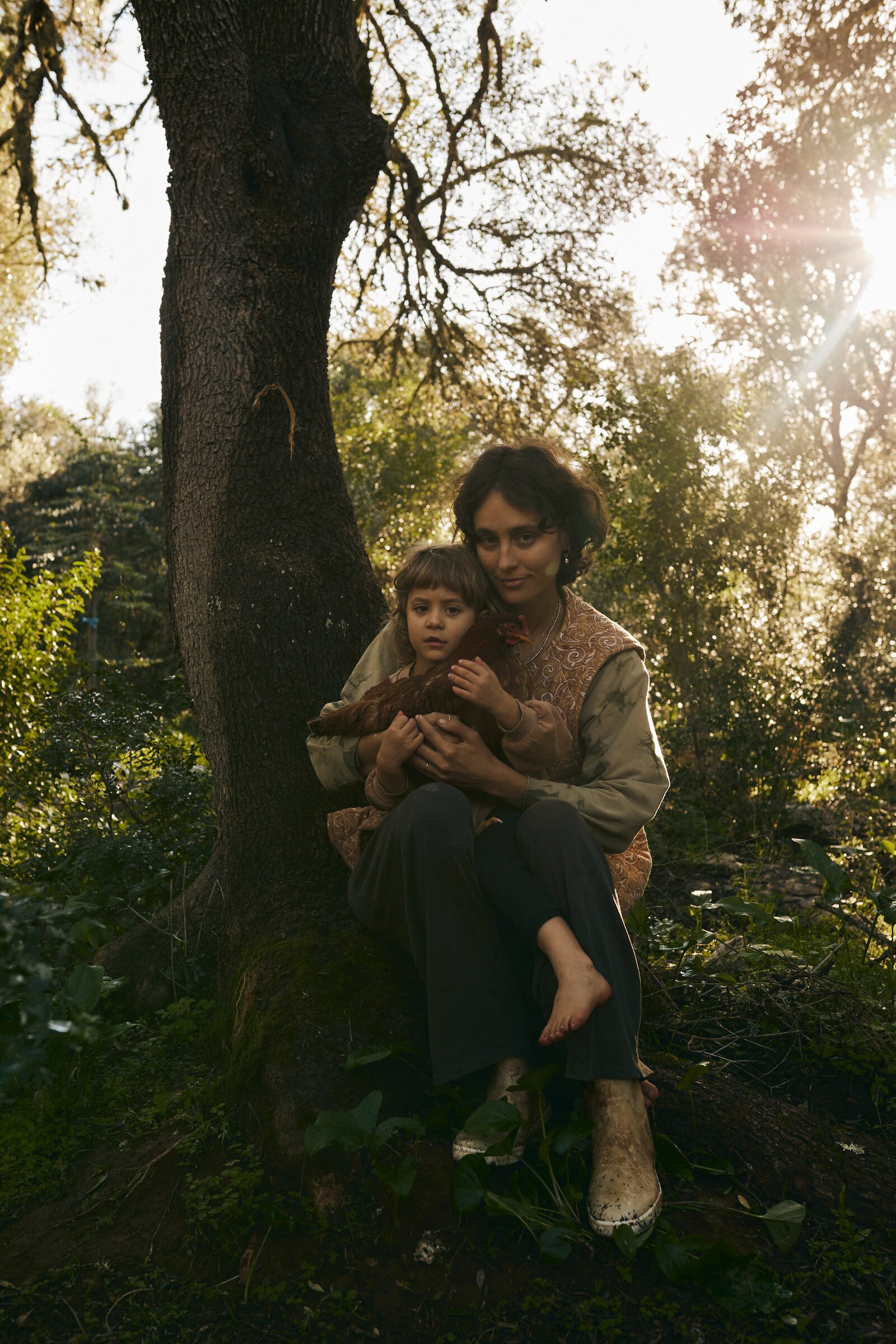 ema and child by tree